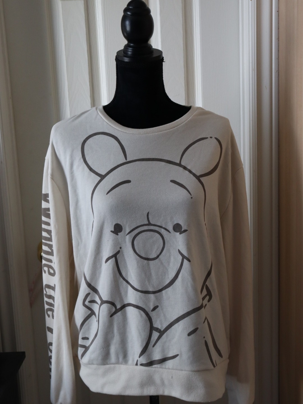 Disney Cream Winnie the Pooh Crewneck Sweater